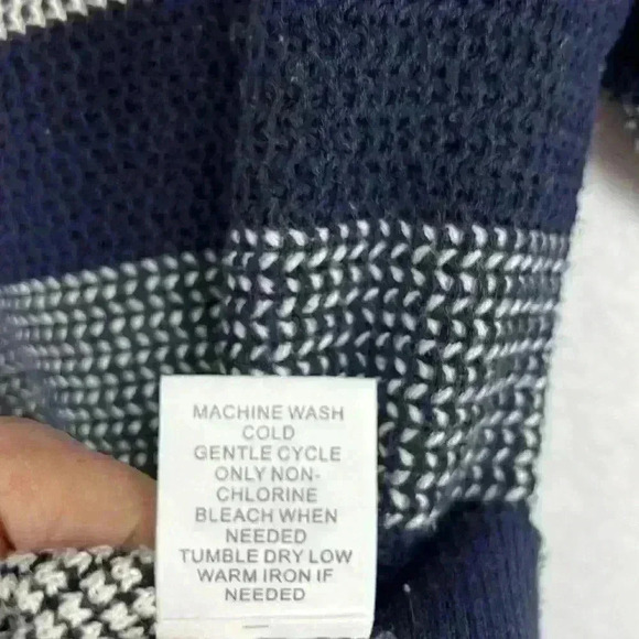 Market & Spruce Sweater Navy Women’s Size Small Cotton Blend Pullover - Picture 6 of 8
